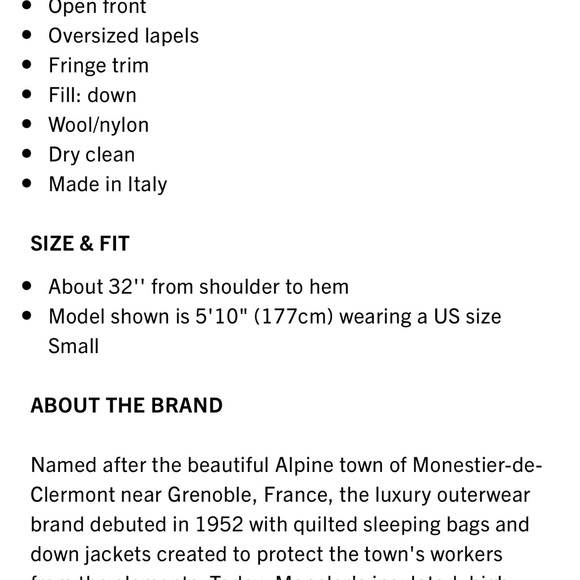 100% Authentic Moncler cape style jacket - Picture 6 of 6